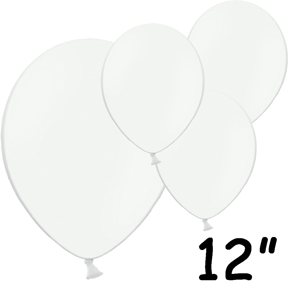 Hvide Balloner 12 Quot  100 Stk