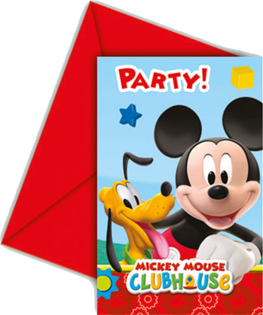 Mickey Mouse Indbydelser   Stk