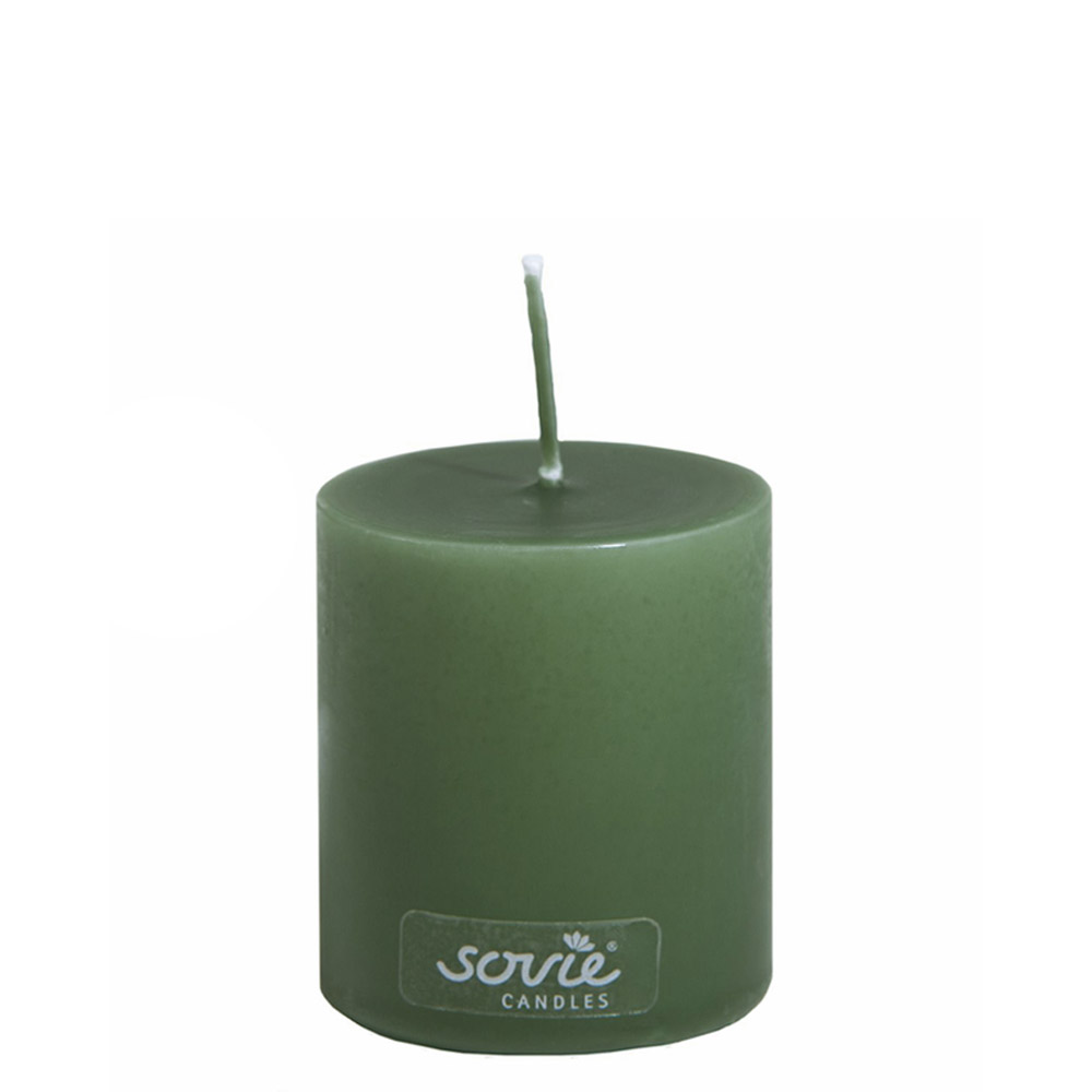 Sovie Bloklys Grøn  5x6 Cm    Stk